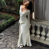 Bell Sleeve Lace Floral Midi Dress